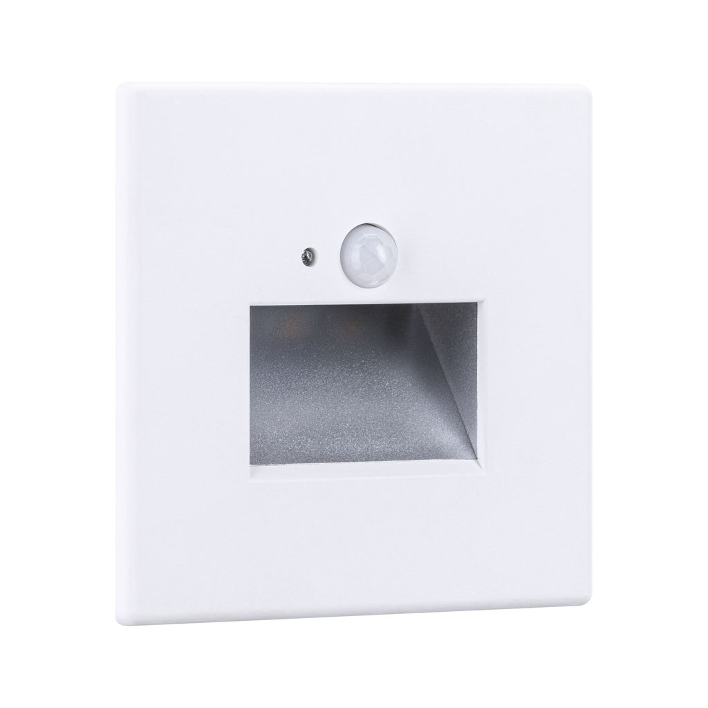Paulmann LED Wandeinbauleuchte Edge eckig 80x42mm  1,2W 25lm 230V  2700K Weiß matt