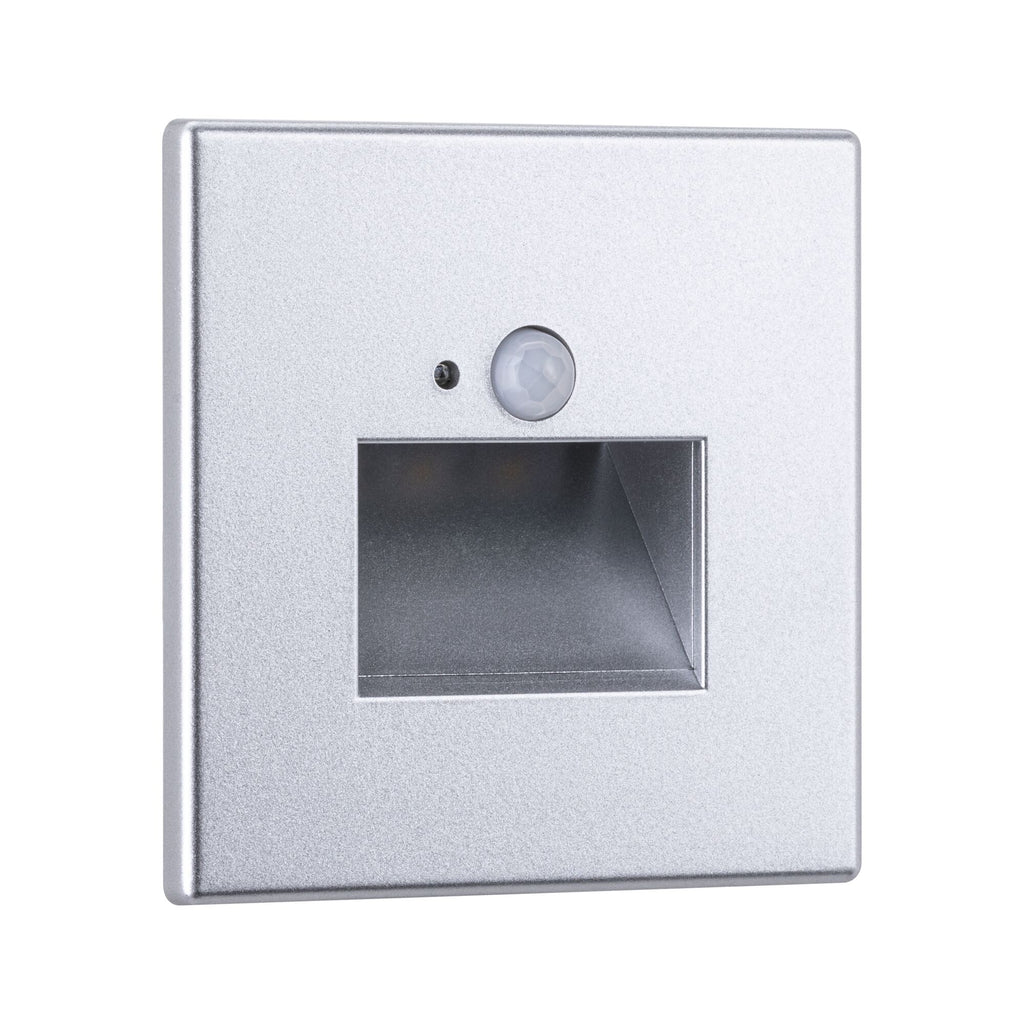 Paulmann LED Wandeinbauleuchte Edge eckig 80x42mm  1,2W 25lm 230V  2700K Chrom matt