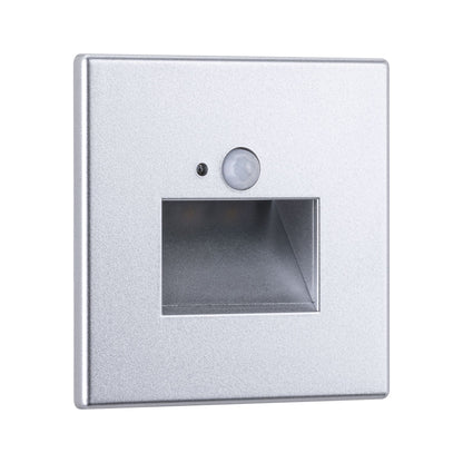 Paulmann LED Wandeinbauleuchte Edge eckig 80x42mm  1,2W 25lm 230V  2700K Chrom matt