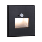 Paulmann LED Wandeinbauleuchte Edge eckig 80x42mm  1,2W 25lm 230V  2700K Schwarz matt