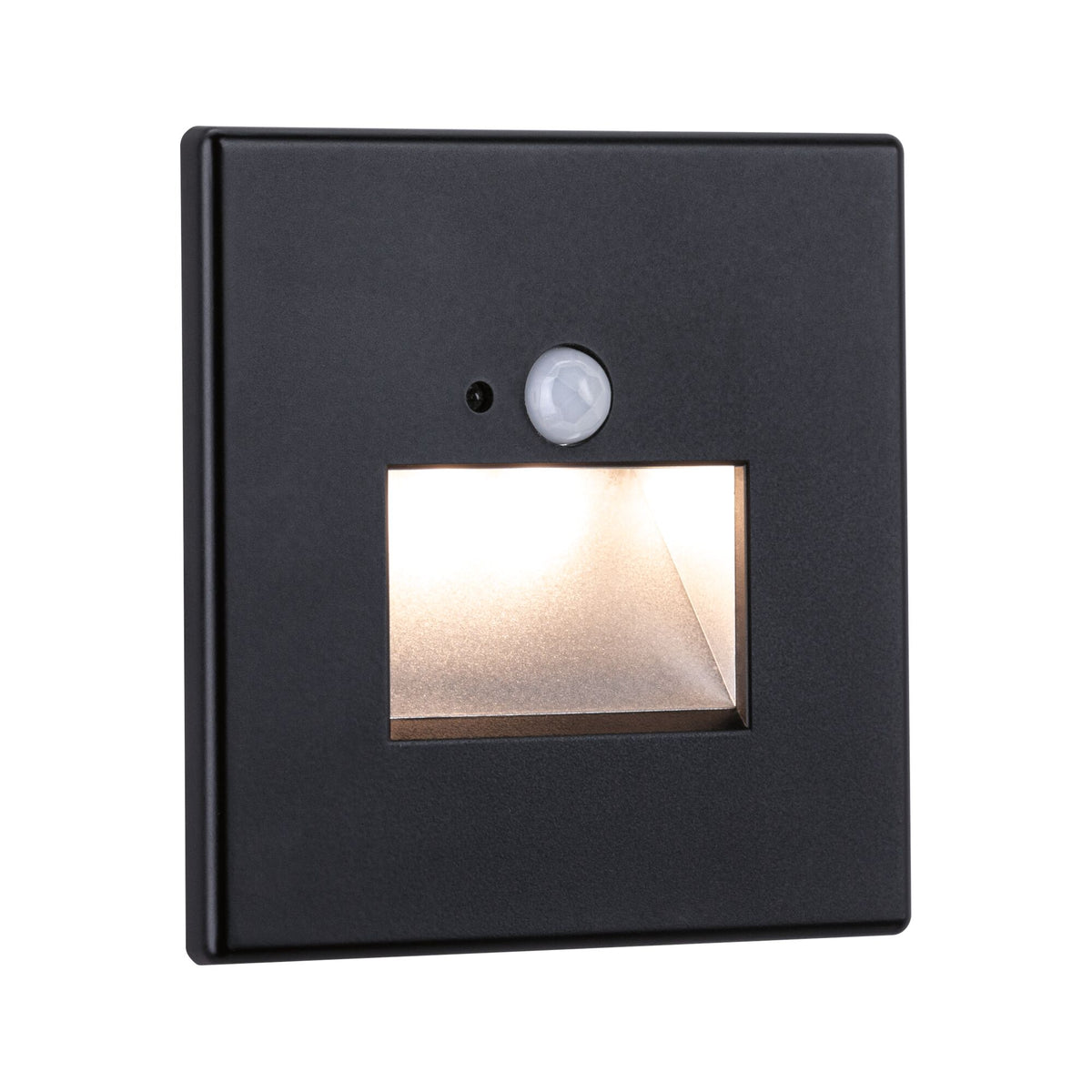 Paulmann LED Wandeinbauleuchte Edge eckig 80x42mm  1,2W 25lm 230V  2700K Schwarz matt