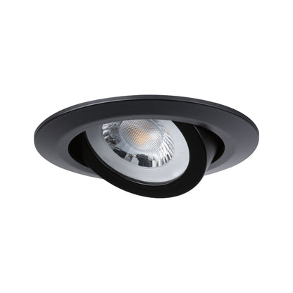 Paulmann LED Einbauleuchte 3er-Set schwenkbar  3.000K 3x6W 230V Schwarz matt schwenkbar