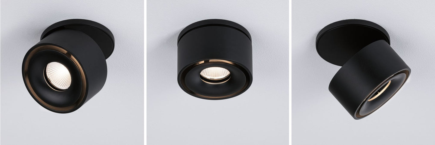 Paulmann Einbauleuchte LED Spircle Schwarz matt 8,0W 3.000K 36°