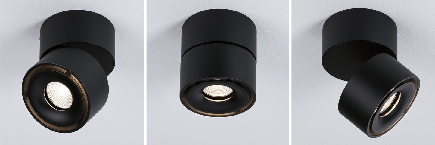 Paulmann Aufbauleuchte LED Spircle Schwarz matt 8,0W 3.000K 36°