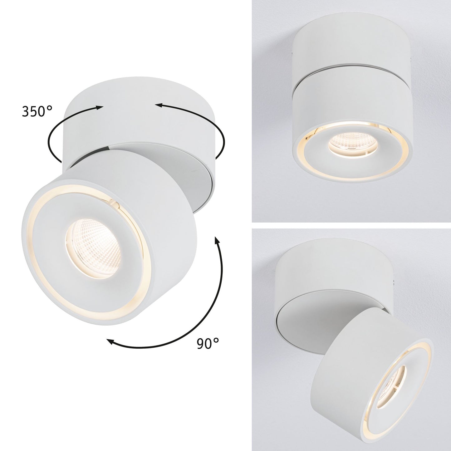 Paulmann Aufbauleuchte LED Spircle Weiß matt 8,0W 3.000K 36°