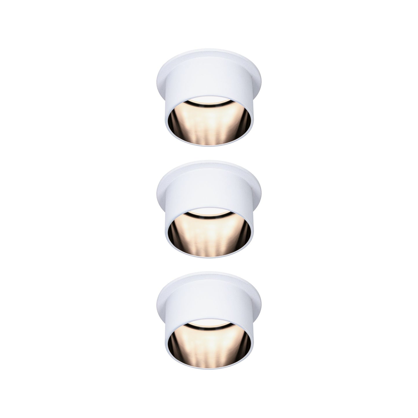 Paulmann Einbauleuchte LED Gil 6W Weiß matt#Schwarz matt IP44 2.700K 3-Stufen-dimmbar