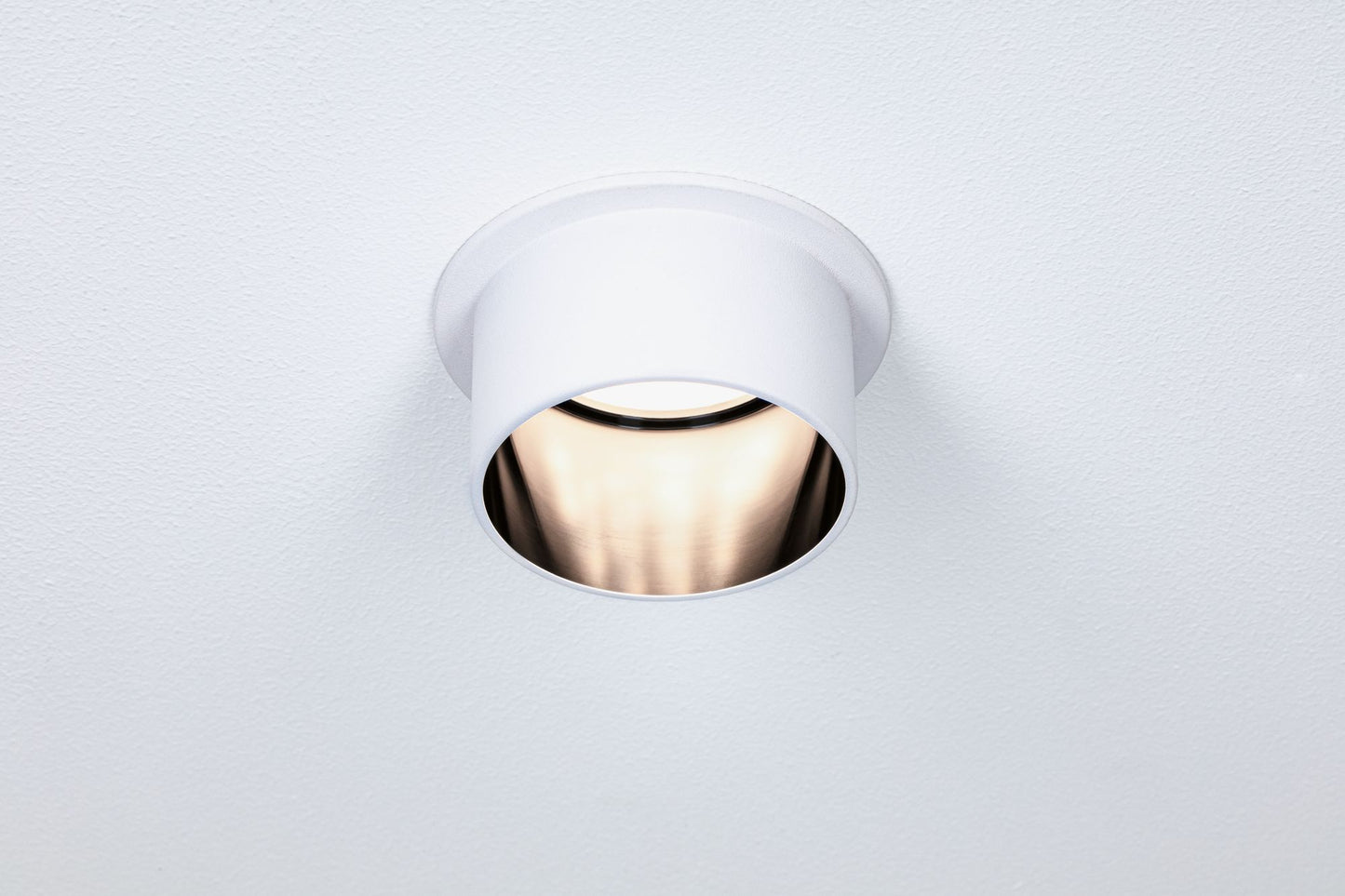 Paulmann Einbauleuchte LED Gil 6W Weiß matt#Schwarz matt IP44 2.700K 3-Stufen-dimmbar
