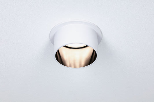 Paulmann Einbauleuchte LED Gil 6W Weiß matt#Schwarz matt IP44 2.700K 3-Stufen-dimmbar