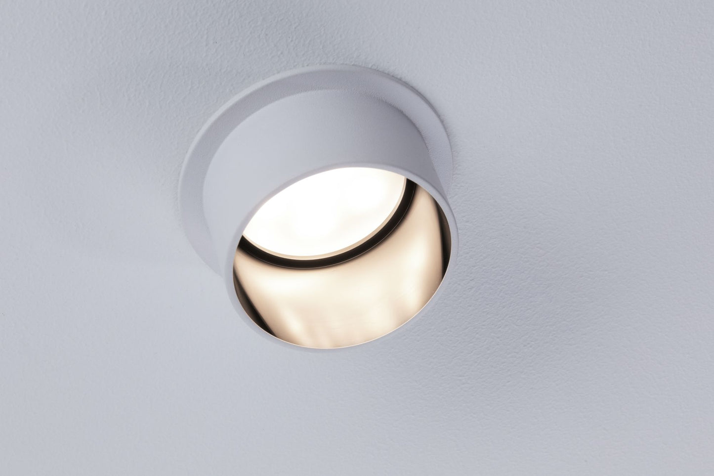 Paulmann Einbauleuchte LED Gil 6W Weiß matt#Schwarz matt IP44 2.700K 3-Stufen-dimmbar