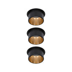 Paulmann Einbauleuchte LED Gil 6W Schwarz matt#Gold IP44 2.700K 3-Stufen-dimmbar