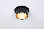 Paulmann Einbauleuchte LED Gil 6W Schwarz matt#Gold IP44 2.700K 3-Stufen-dimmbar
