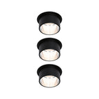 Paulmann Einbauleuchte LED Gil 6W Schwarz matt#Eisen gebürstet IP44 2.700K 3-Stufen-dimmbar