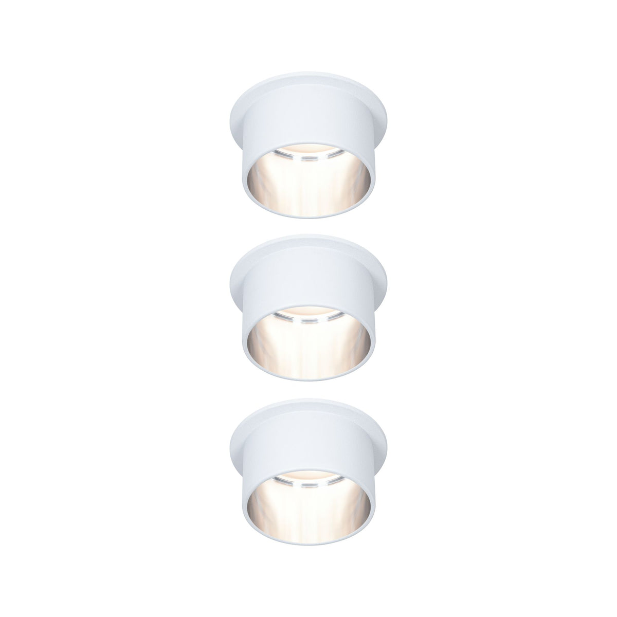 Paulmann Einbauleuchte LED Gil 6W Weiß matt#Eisen gebürstet IP44 2.700K 3-Stufen-dimmbar