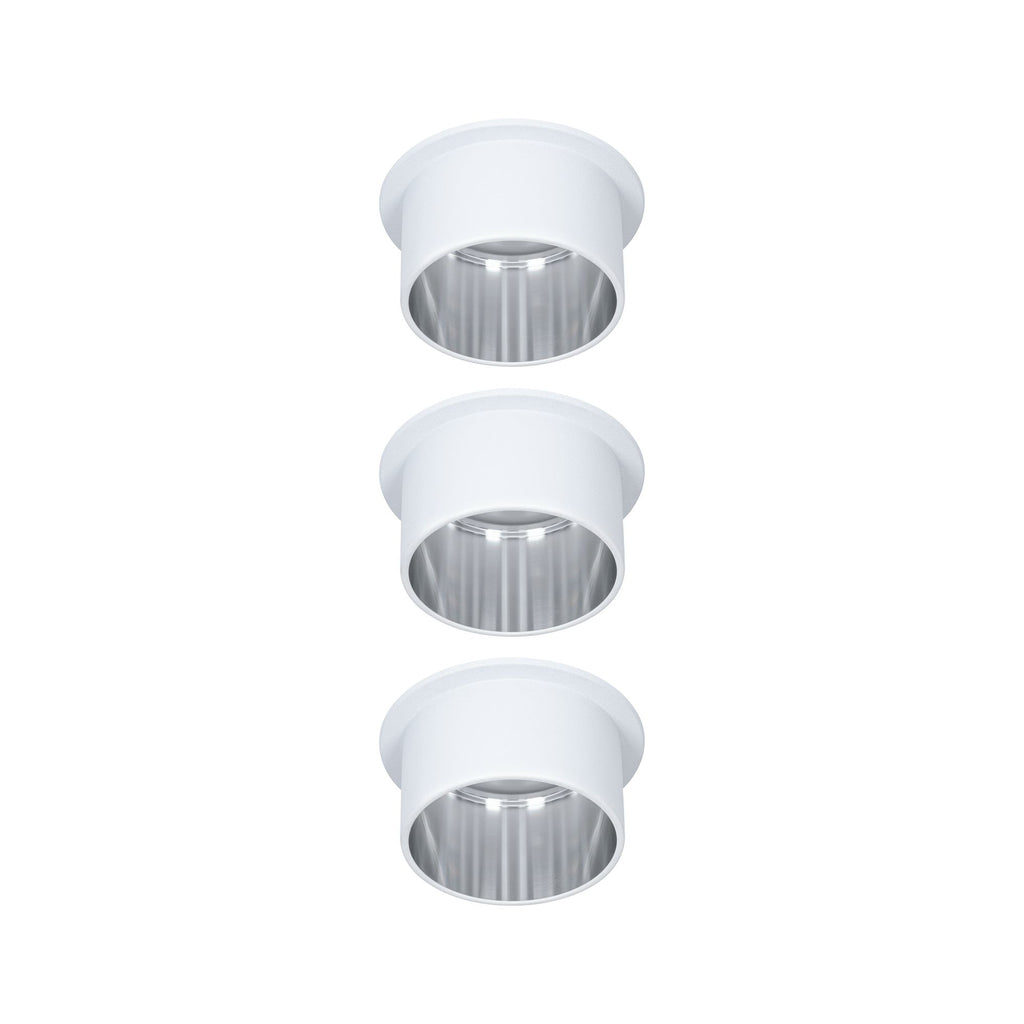 Paulmann Einbauleuchte LED Gil 6W Weiß matt#Eisen gebürstet IP44 2.700K 3-Stufen-dimmbar