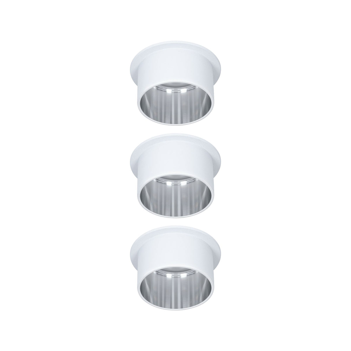 Paulmann Einbauleuchte LED Gil 6W Weiß matt#Eisen gebürstet IP44 2.700K 3-Stufen-dimmbar