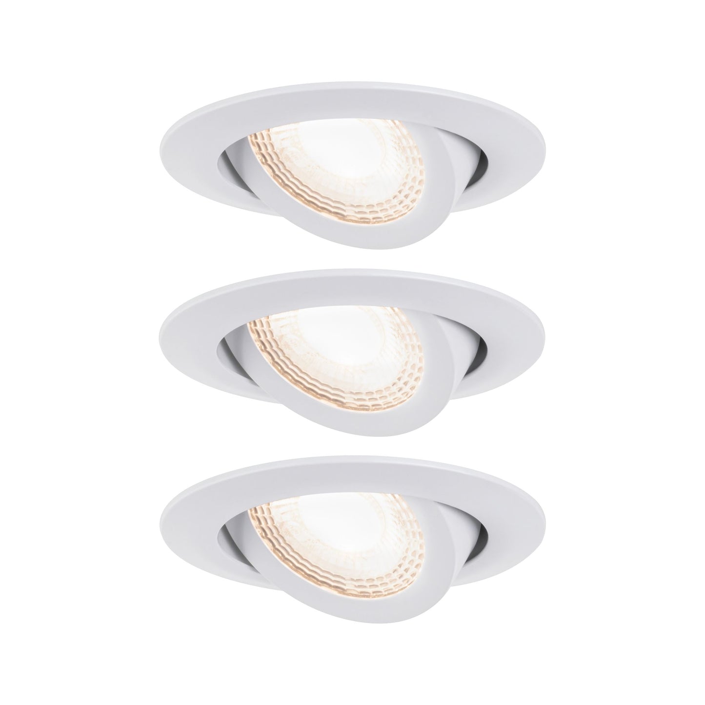 Paulmann EBL Set schwenkbar LED 3x6W 3000K 230V weiß matt/Kst