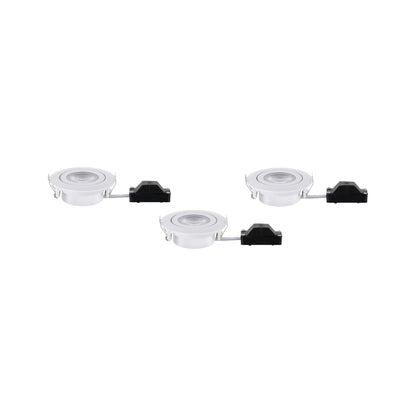 Paulmann EBL Set schwenkbar LED 3x6W 3000K 230V weiß matt/Kst