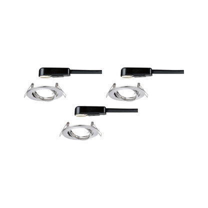Paulmann EBL Set schwenkbar max 3x40W GU10 230V Eisen gebürstet/Metall