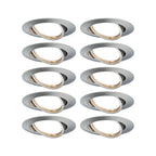 Paulmann Einbauleuchte LED Base rund max. 10x10W GU10 Eisen gebürstet