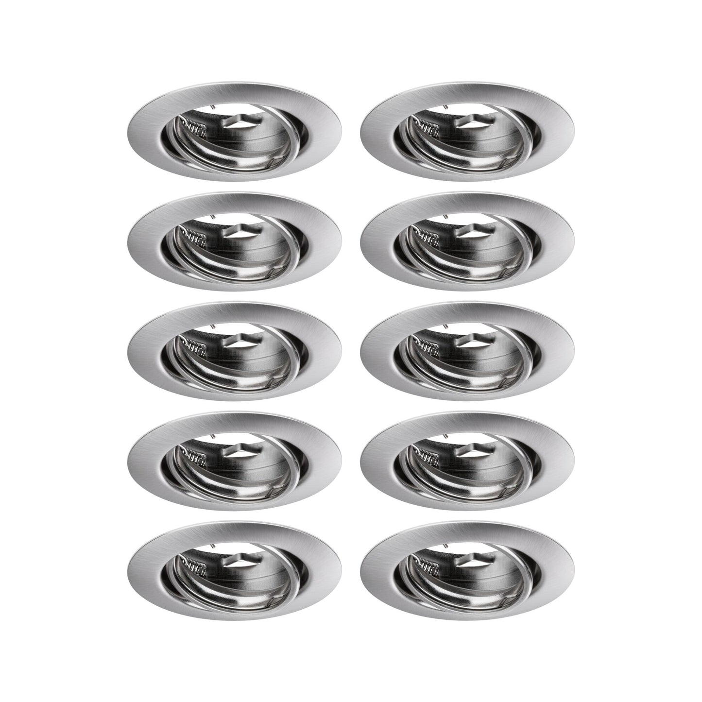 Paulmann Einbauleuchte LED Base rund max. 10x10W GU10 Eisen gebürstet