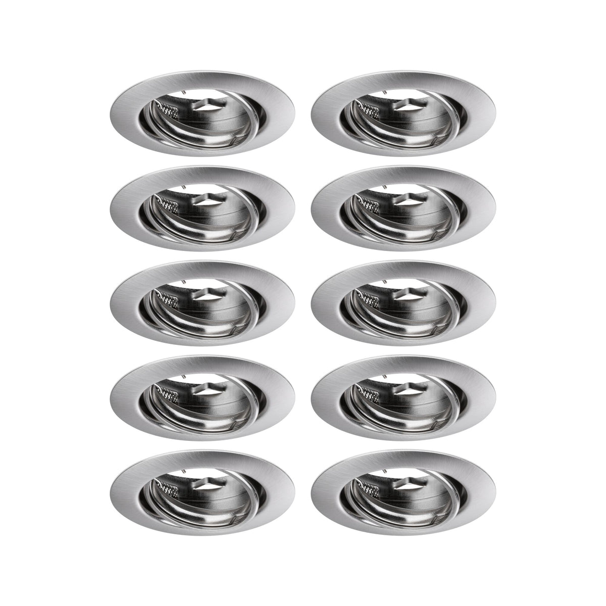 Paulmann Einbauleuchte LED Base rund max. 10x10W GU10 Eisen gebürstet