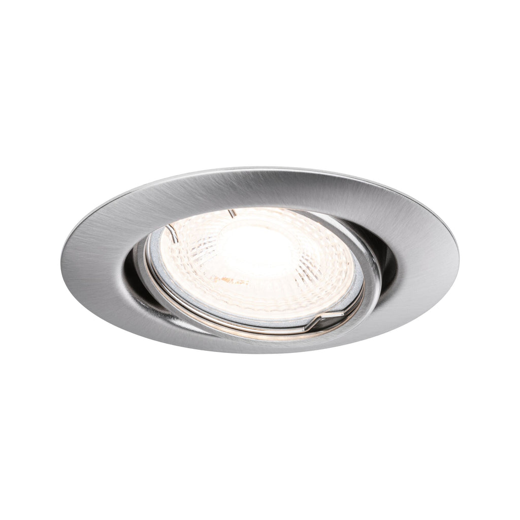 Paulmann Einbauleuchte LED Base rund max. 10x10W GU10 Eisen gebürstet