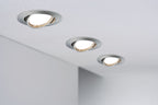 Paulmann Einbauleuchte LED Base rund max. 10x10W GU10 Eisen gebürstet