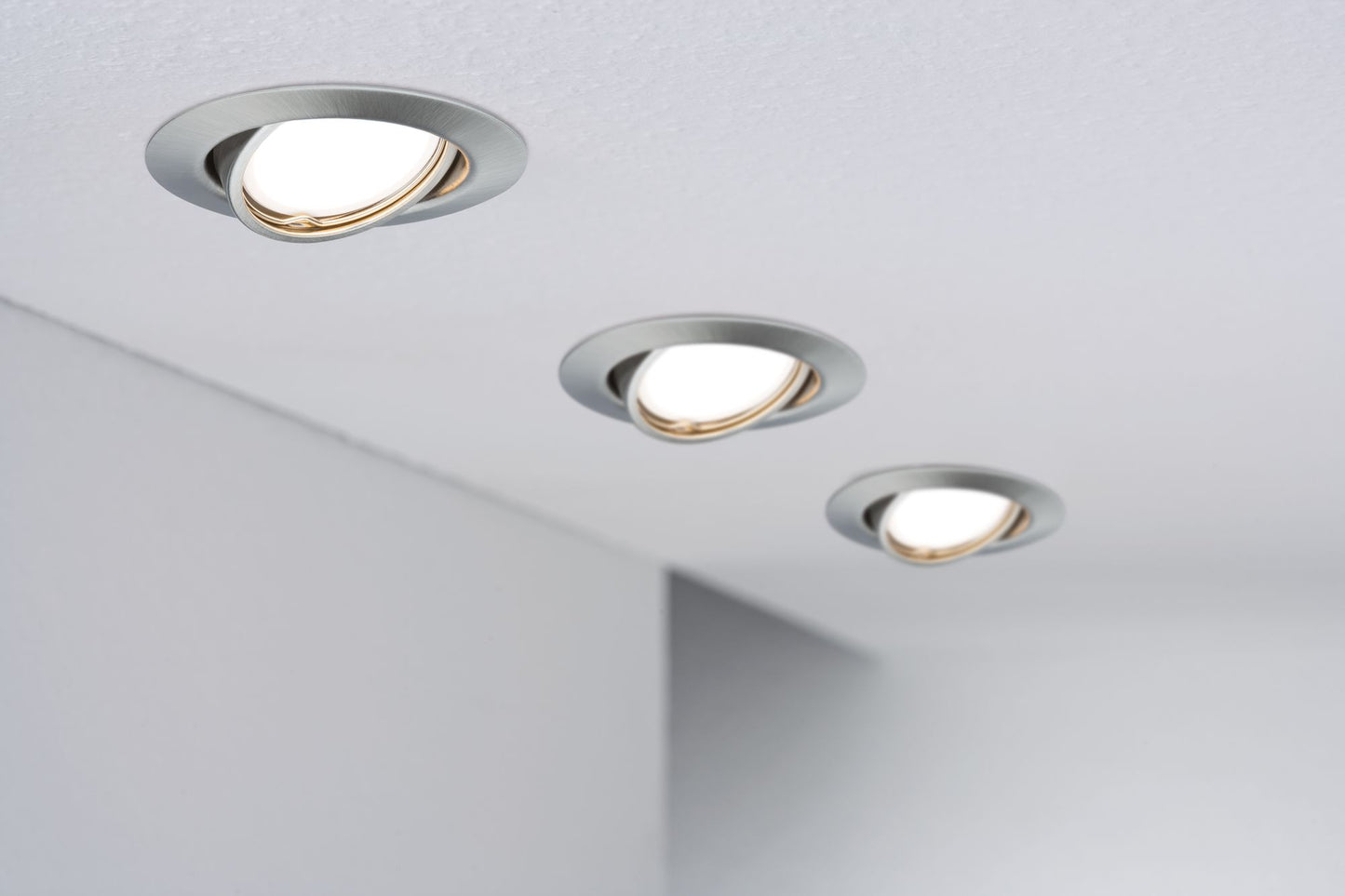 Paulmann Einbauleuchte LED Base rund max. 10x10W GU10 Eisen gebürstet