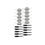 Paulmann Einbauleuchte LED Base rund max. 10x10W GU10 Eisen gebürstet