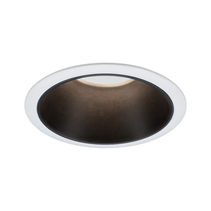 Paulmann Einbauleuchte LED Cole 6,5W Weiß/Schwarz matt 3-Stufen-dimmbar 2700K Warmweiß