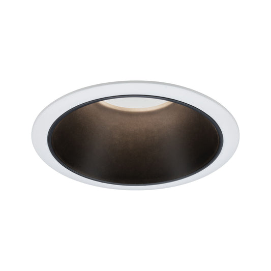 Paulmann Einbauleuchte LED Cole 6,5W Weiß/Schwarz matt 3-Stufen-dimmbar 2700K Warmweiß
