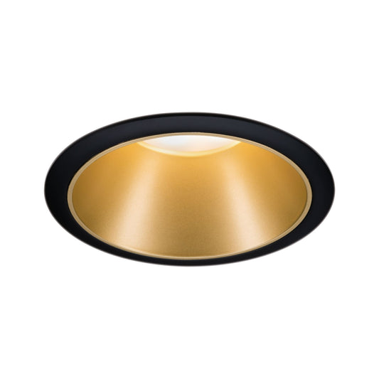 Paulmann Einbauleuchte LED Cole 6,5W Schwarz/Gold matt 3-Stufen-dimmbar 2700K Warmweiß