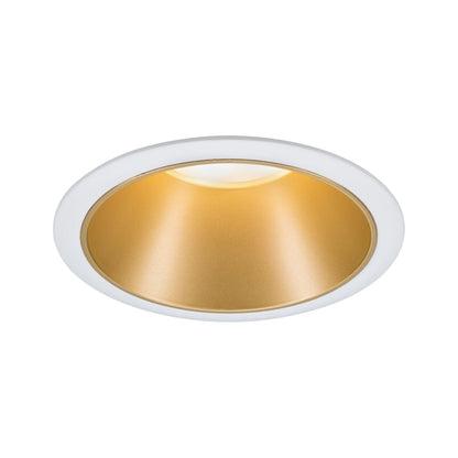 Paulmann Einbauleuchte LED Cole 6,5W Weiß/Gold matt 3-Stufen-dimmbar 2700K Warmweiß