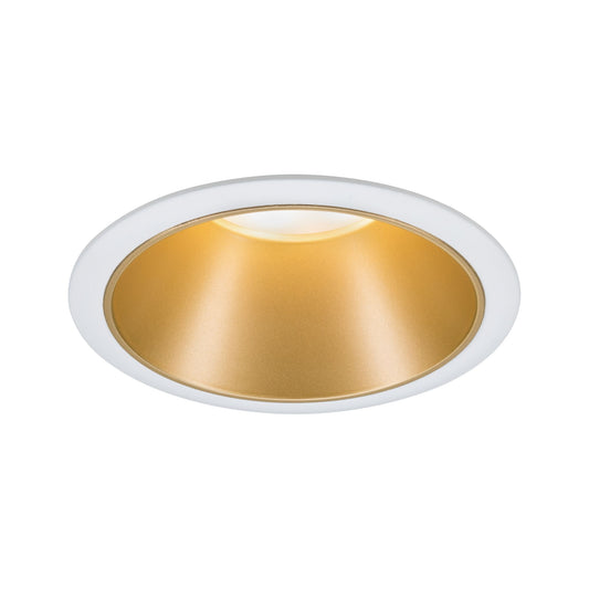 Paulmann Einbauleuchte LED Cole 6,5W Weiß/Gold matt 3-Stufen-dimmbar 2700K Warmweiß