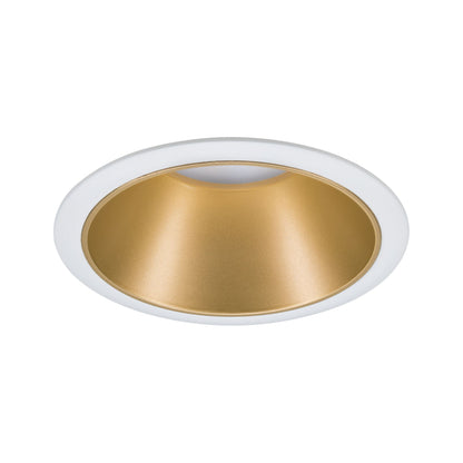 Paulmann Einbauleuchte LED Cole 6,5W Weiß/Gold matt 3-Stufen-dimmbar 2700K Warmweiß