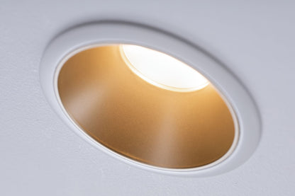 Paulmann Einbauleuchte LED Cole 3x6,5W Weiß/Gold matt 3-Stufen-dimmbar 2700K Warmweiß