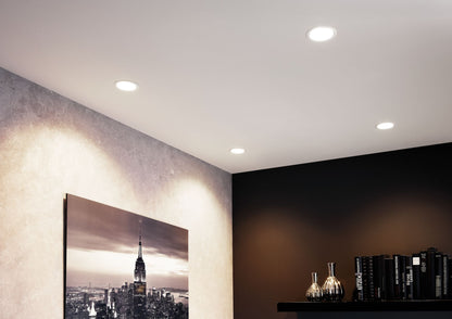 Paulmann Einbauleuchte LED Cole 6,5W Weiß/Silber matt 3-Stufen-dimmbar 2700K Warmweiß