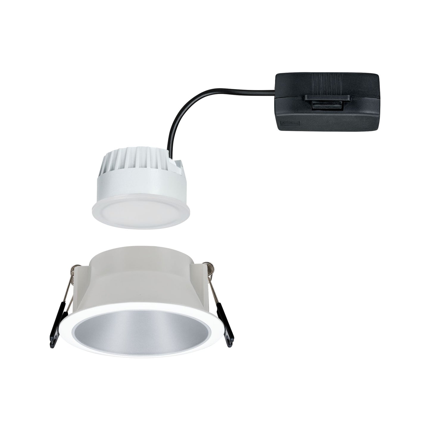 Paulmann Einbauleuchte LED Cole 6,5W Weiß/Silber matt 3-Stufen-dimmbar 2700K Warmweiß