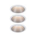 Paulmann Einbauleuchte LED Cole 3x6,5W Weiß/Silber matt 3-Stufen-dimmbar 2700K Warmweiß