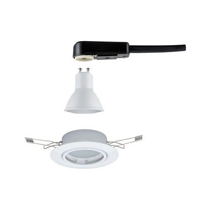 Paulmann EBL Base Set schwenkbar 1x5W 230V GU10 51mm Weiß/Metall