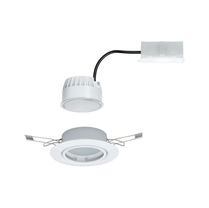 Paulmann EBL Base Coin Set schwenkbar 1x5W 230V 51mm Weiß/Metall