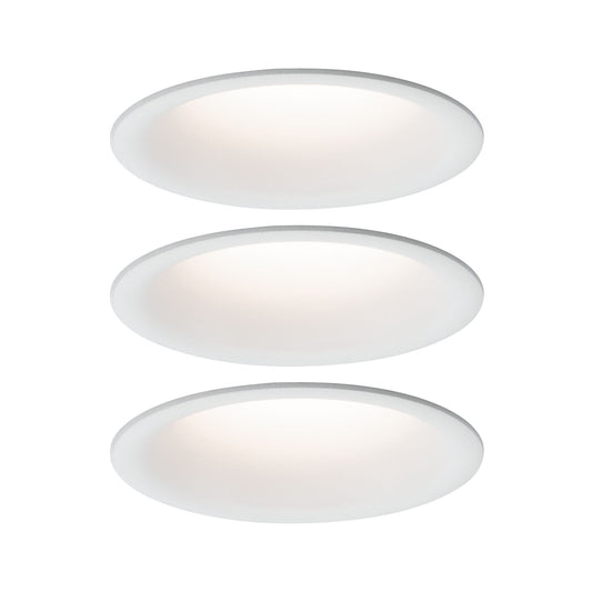 Paulmann Einbauleuchte LED Cymbal 3x6,7W Weiß matt blendfrei dimmbar