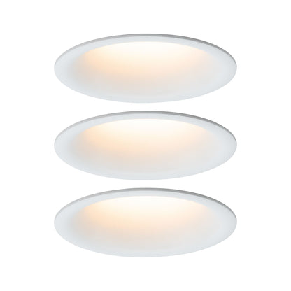Paulmann Einbauleuchte LED Cymbal 3x6W Weiß matt blendfrei dimmbar