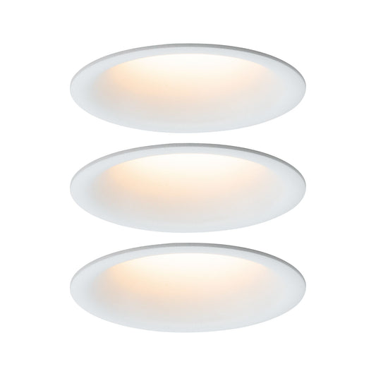 Paulmann Einbauleuchte LED Cymbal 3x6W Weiß matt blendfrei dimmbar
