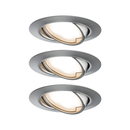 Paulmann EBL Base Coin LED schwenkbar 3x5W 230V 51mm Eisen geb/Metall