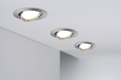 Paulmann EBL Base Coin LED schwenkbar 3x5W 230V 51mm Eisen geb/Metall