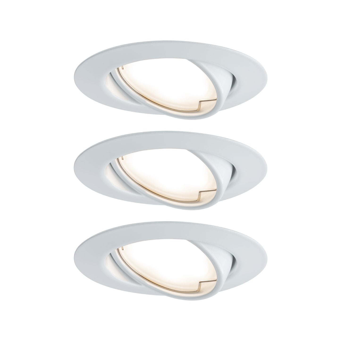 Paulmann EBL Base Coin LED schwenkbar 3x5W 230V 51mm Weiß/Metall