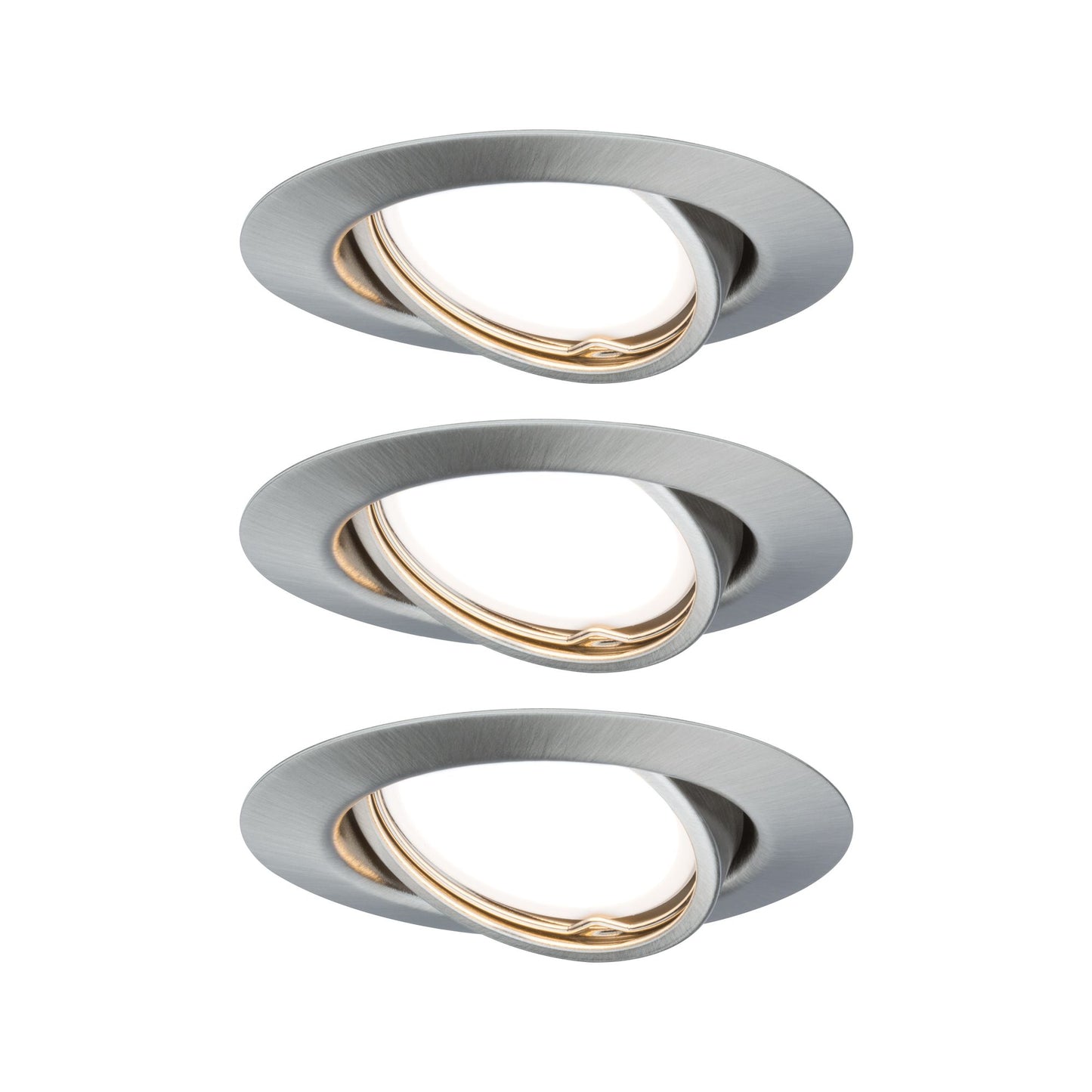 Paulmann EBL Base rund schwenkbar LED 3-stepdim 3x5W 230V GU10 51mm Eisen geb/Metall