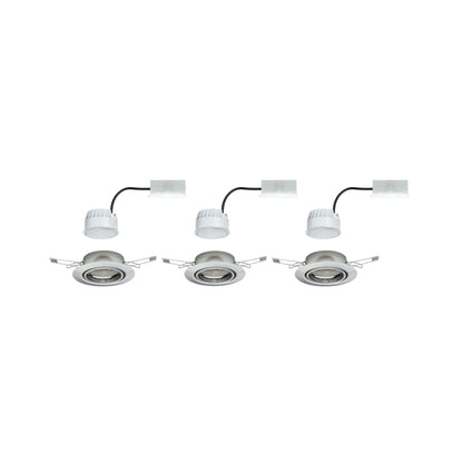 Paulmann EBL Base Coin LED schwenkbar 3-stepdim 3x5W 230V 51mm Eisen geb/Metall