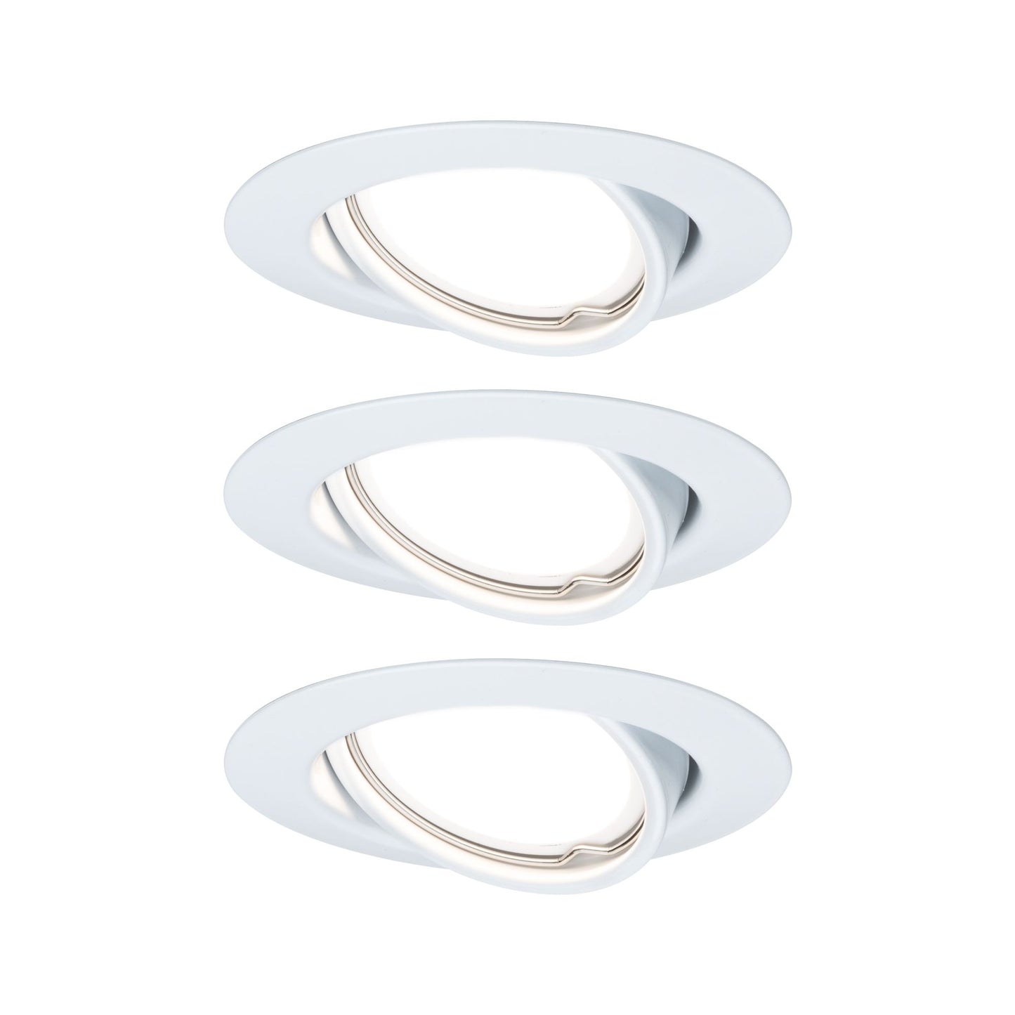Paulmann EBL Base rund schwenkbar LED 3-stepdim 3x5W 230V GU10 51mm Weiß/Metall